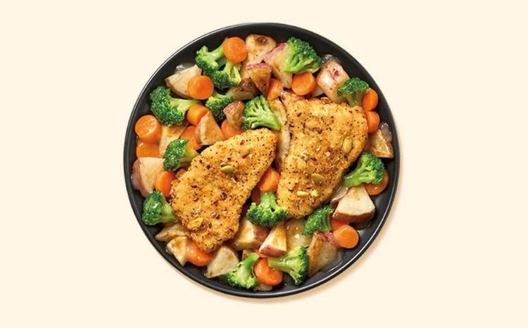 Nutrisystem Grain Crusted Pollock with Vegetables